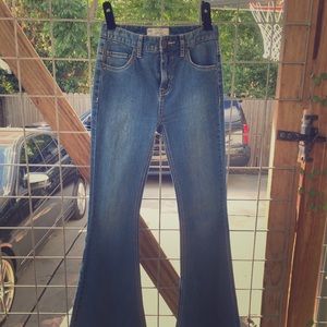 Free People Super Flare Stretch Jeans Size 24